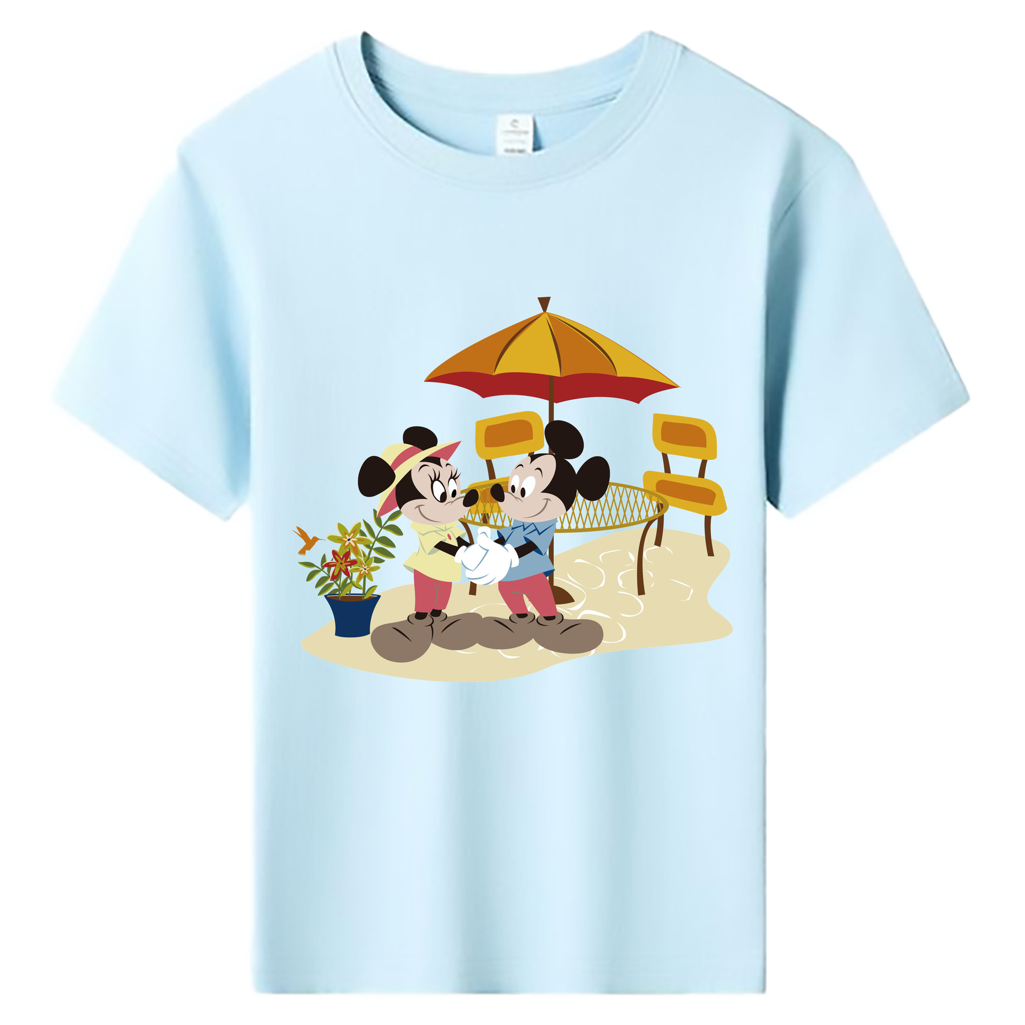 ミッキーマウス Mickey Mouse 綿100％キッズTシャツ（フロントプリント）